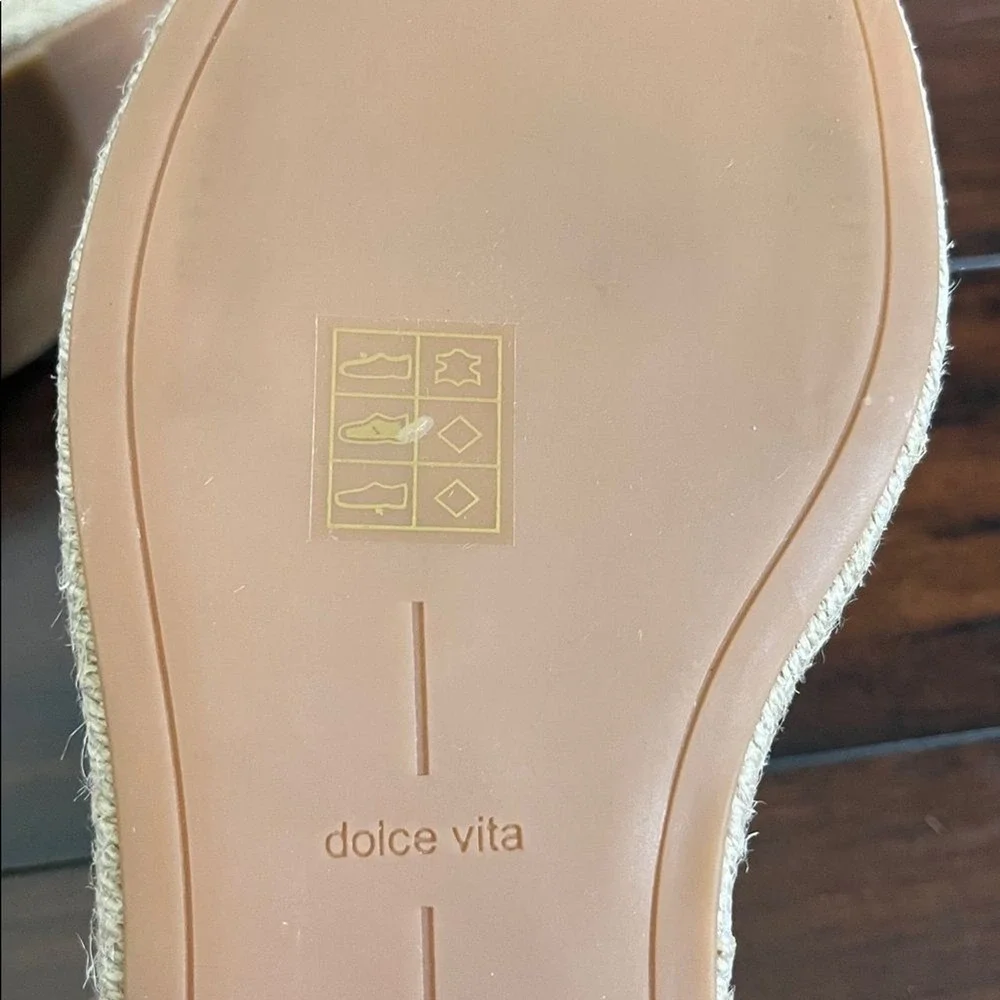 Dolce Vita Women's Canyon Flatform Footbed Espadrille Wedge Sandals size 9.5 New